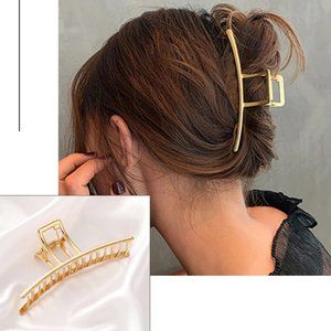 ★NEW★ Metal Gold Hair Clip Claw
